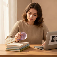 Jelly Stress Ball Translucent Squishy Ball Fidget Toy Glossy Portable for Fidgeters, Office, Desk