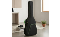 Black Padded Guitar Bag Zippered Musical Instrument Storage