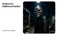 Movable Jaw death's-face gear headpiece Scary Appearance Costume Accessory complete facial Coverage