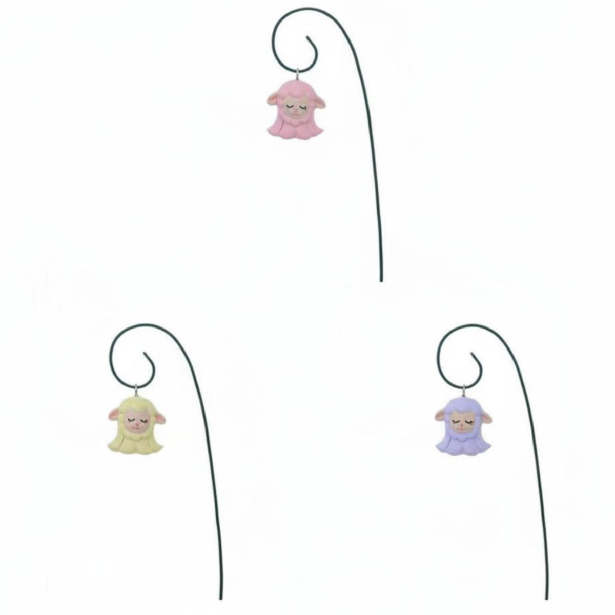 3 Pieces Garden Ornament Adorable Garden Hanger Handmade Style for Lawn, Flower Pot