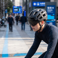 Helmet with Visor Breathable Helmet with Visor Lightweight for Commuters, Road Riding