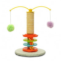 Colorful Cat Scratching Toy with Sisal Post Interactive Cat Scratching Post Sturdy for Cats, Pet Corner, Living Room