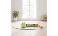 Caterpillar Toy with Music Multifunctional Caterpillar Toy with Crinkle Soft Textured for Infants, Tummy Time, Crib