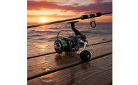 Metal Body Revolving Reel Folding Handle Angling Equipment Bail Wire