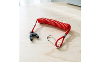 Flameout Lanyard Coiled Power-Interrupt Cord Spring-Style Boat Engine Kill Switch Cord for Boaters, Boating