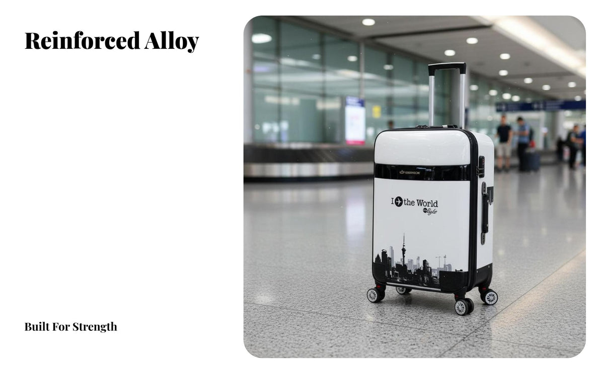 Combination Lock Graphic Print Suitcase Reinforced Telescopic Handle Trolley Case Lightweight Design Rolling Luggage High Load-Bearing for Travelers, Vacationers, Business Professionals, Vacations, Vacation, Airport, Weekend Getaways