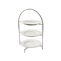 Dessert Display Stand with 3 Tiers Three-Tier silverTier Dessert Stand Freestanding for Hosts