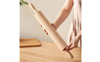 Wooden Rolling Pin Premium Pastry Roller Solid for Kitchen
