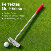 Aluminum Putter, Ambidextrous for Left and Right Handed Golfers, 84.5 cm, Non-slip Rubber Grip, 340g
