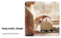 Singing Kettle Loud Whistle Hot Water Boiling Pot All Stovetops Compatible Stainless Steel Tea Pot