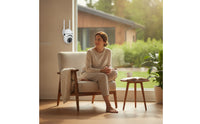 Compact Wireless Security Camera with Antennas Motion Detection Distant Monitoring for Homeowners