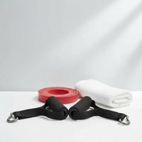 2 Pieces Elastic Band Handles Sturdy-Duty Exercise Handles D Handle Attachment High Load Capacity Cord Machine Attachments