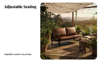 Manufactured Design Rustic Dining Set with Bench Camping design Dining Room Bench Upholstered Seat Cafe Furniture Sturdy Construction for Bar Managers, Families, Homeowners, Bistro, Outdoor Patio, Kitchen