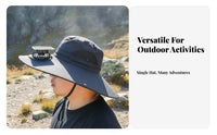 Protection Solar Powered Fan Hat Breathable USB Charging Fan Cap Lightweight for Fishermen, Gardeners, Hiking, Camping, Gardening