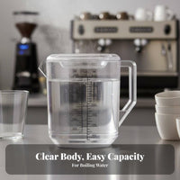PC Water Carafe Heat Resistant Pitcher with Lid Temperature-Resistant Shatterproof Beverage Jug for Restaurants, Bartenders, Commercial Use