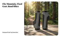 2 Pieces Double Lock-on Handlebar Grips Long-Lasting Mountain Bike Grips