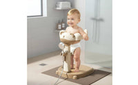 Infant Standing Shower Aid Non-Slip Base Infant Shower Effortless Assembly to Clean Child Standing Bath Support for Infants, Young Children, Bathtub
