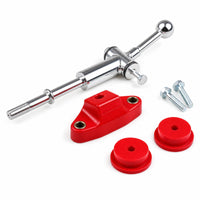 5-Speed Shifter Assembly Chrome Manual Shifter Polished Silver Gear Change Knob Machined Metal