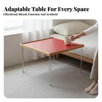 Modernist Inspired Minimalist Square Stand Space-Saving Accent Table adjustableable Nightstand adjustableable for Design aficionados, Apartment Dwellers, Bay opening, Bedroom, Small compact areas, Living Room