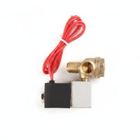Oil-Non-Oil Compatible Male Threaded Compressor Valve Direct Replacement Air Compressor Solenoid Valve Quiet Operation Easy to Install