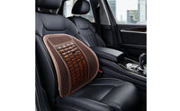 Support Cushion Breathable Cushion with Bamboo Panel Vented Backrest for Commuters