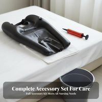 Inflatable Shampoo Basin Neck Support Inflatable Shampoo Bowl Leak-Resistant Bedside Hair Washing Tray for Elderly, in Bed, At Home, Hospital