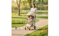 Adjustable Backrest Lightweight Travel Stroller Single-Foot Brake Foldable Baby Stroller Stable Structure Reclining Infant Stroller Aviation Aluminum Alloy Frame for Outdoor