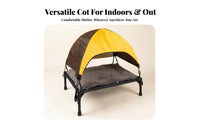 Oxford Cloth Foldable Pet Cot Easy to Clean Elevated Pet Bed Non-Slip Feet Folding Dog Bed Heavy Duty