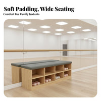 Multi-Functional Tufted raiseTop Ottoman Multifunctional Storage Bench Comfortable padding Upholstered Stool sturdy Wood Frame for Families, Homeowners, Adults, Entryway, Hallway, Bedroom, Commercial Spaces