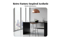 Backless Industrial Stool Easy to Assemble Backless Counter Seat for Bar, Adults