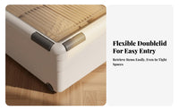 Wheeled Under-Bed Bin with Wheels Wheeled Latching Box Large Capacity for Closet