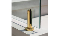Glass Clamp 304 Stainless Steel Glass Clamp with Black Insert Cylindrical Hardware for Stair Railings