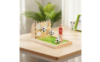 Wooden Tabletop Football Game with Target Board Compact Toy Football Game Competitive Fast-Paced for Playroom
