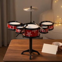 Jazz Drum Toy Kit Cymbal Included Toy Jazz Drum Kit Standing Frame Tripod Base