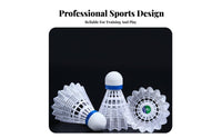 12 Pieces Foam Head Training Shuttlecock High Nylon Shuttlecock Birdie for Beginners, Kids, Outdoor, Park, Gym