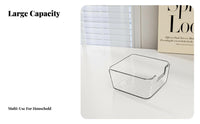 accessibleFront Stackable Box Large Capacity Clear accessibleFront Bin