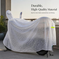 Electric Scooter Cover Waterproof Sun Protection Rain Dust Cover with Mirror Pockets
