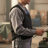 Ventilated Evaporative Cooling Vest Breathable Cooling Vest with Adjustable Straps Zippered Sleeveless for Hot Weather Work