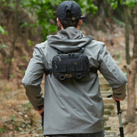 Fishing Chest Bag Adjustable Straps Fishing Bag Zippered for Anglers