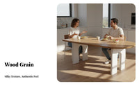 Capsule-Shaped Table Nordic Design Indoor Furniture Versatile Use Study Desk for Homeowners, Families, Dining Room, Kitchen