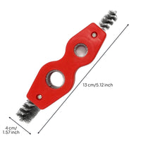 Terminal Cleaner Brush Metal Bristles Automotive Tool Versatile