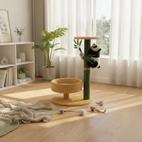 Feline Climber with Scratching Posts Easy to Install Multi Level Cat Climbing Structure-Saving Pet Furniture for Kittens