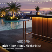 Indoor & Outdoor Use Woven Backrest Bar Stool Luxury design High Chair Weather-Resistant Seating Furniture Sturdy Construction for Homeowners, Restaurant Owners, Adults, Patio, Balcony, Kitchen Island, Dining Room