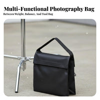 Photography Sandbag Double Zippers Arm Counterweight Fillable Design for Photographers, Videographers, Outdoor