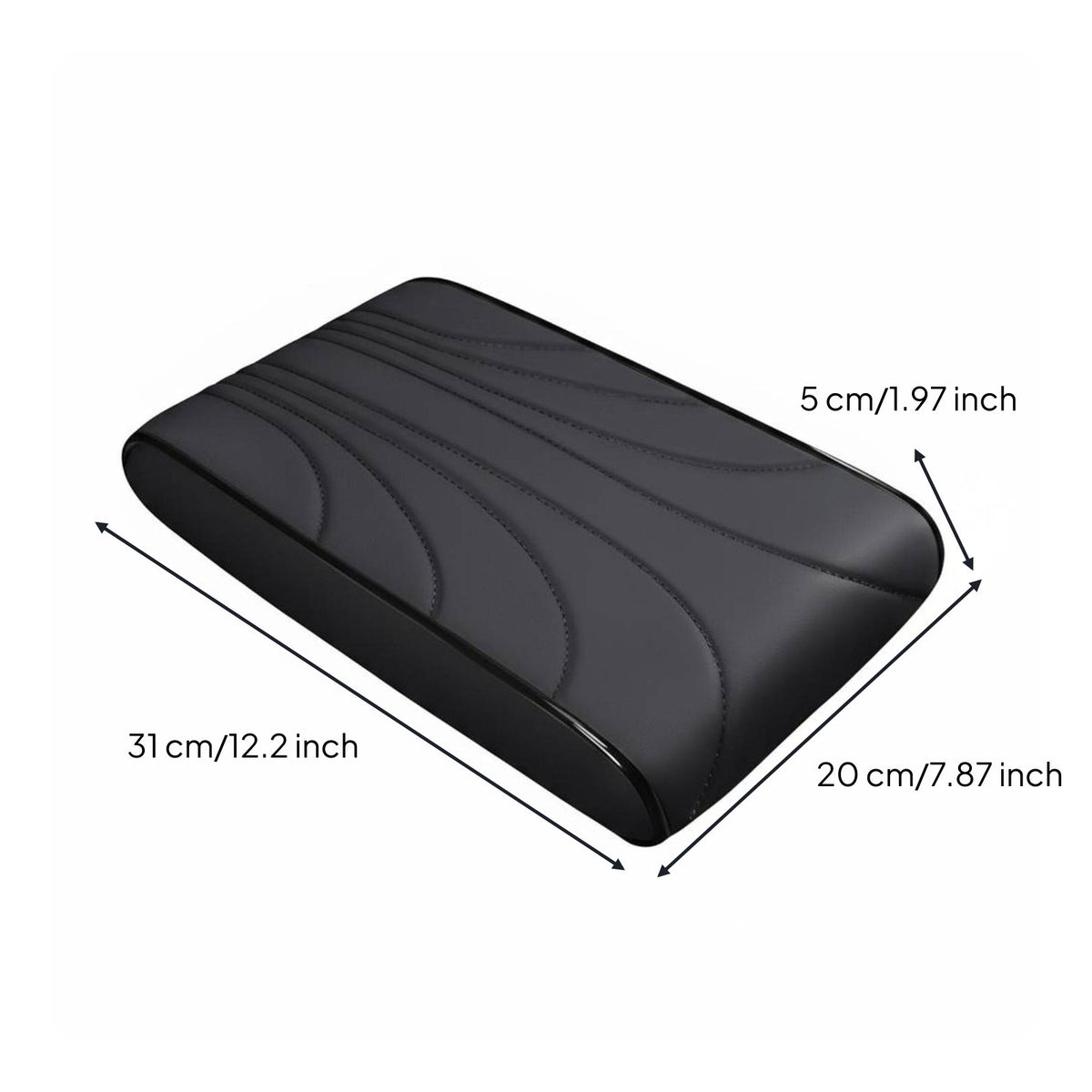 Car Armrest Pad Pressure Relief Center Console Armrest Pillow Anti-Slip Center Console Elbow Rest for Commuters, Daily Commute