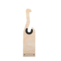 Wooden Barbell Holder Anti-Slip Grip Weight Training Bar Holder Easy Loading Workout Equipment Storage for Gym Users
