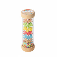 Wooden Rain Child-Centered Influenced Rain Rattle Soothing Raindrop Sounds Rainfall Rattle Shaker for Infants, Young Children, Classroom