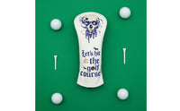 Sporting Club Headcover Secure Fit Driver Head Cover Embroidered Club Cover Abrasion Resistant Embroidered Skull Sporting