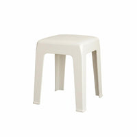 Strong Load-Bearing Stackable Low Stool Sturdy Construction Stackable Padded Stool Non-Slip Feet Small Bench Rounded Corners for Homeowners, Business Owners, Living Room, Bedroom, Entryway, Bathroom