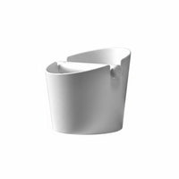 Slanted Mouth Design Espresso Knock Box Hardened Rubber Bar Coffee Knock out Box Long-Lasting ABS Material Portafilter Dump Bin Easy to Clean for Baristas, Cafe, Office